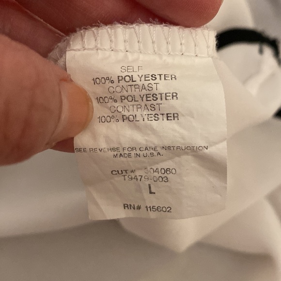 Blue and white flowy t-shirt blouse - Picture 3 of 3